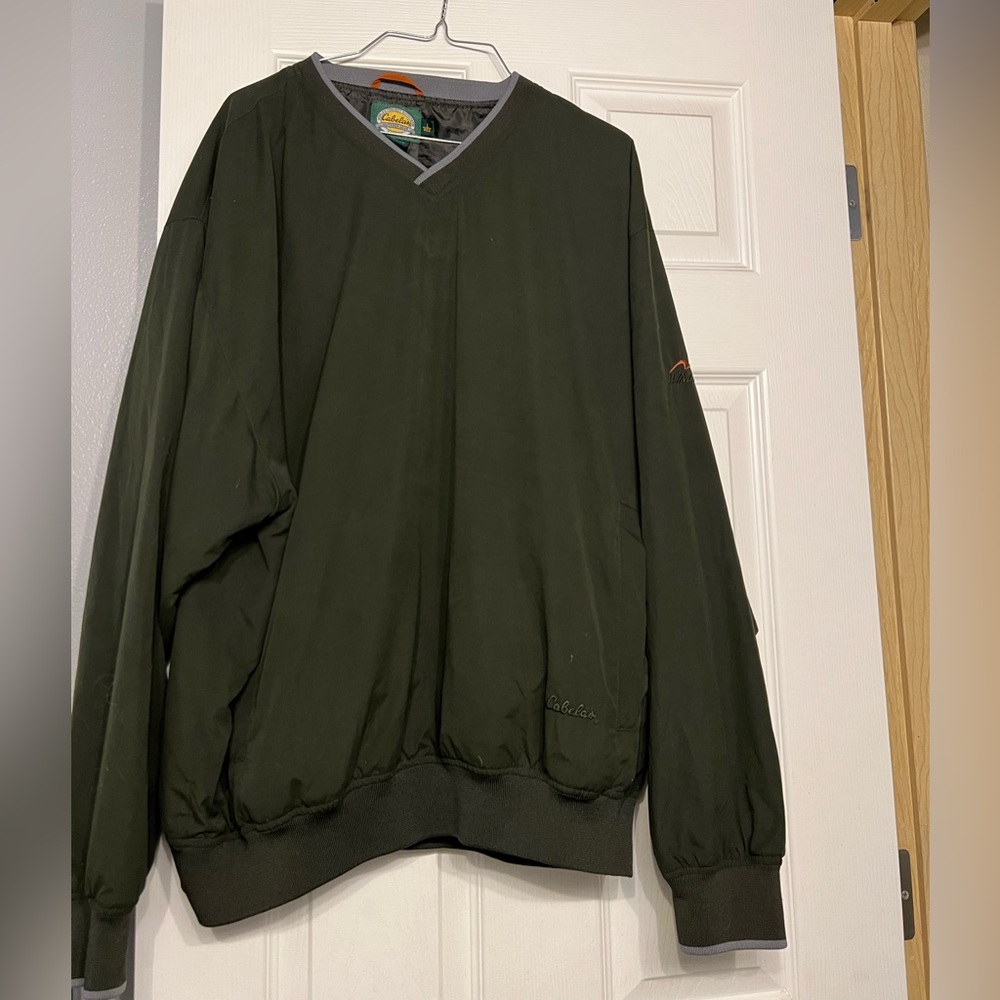 cabelas men windbreaker pull over